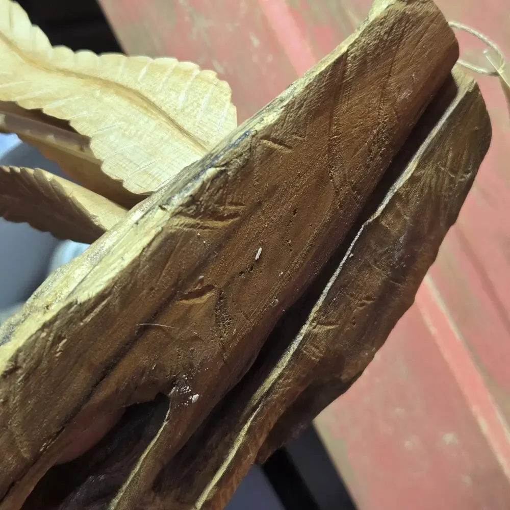 Wood Floral‎ Sculpture Hand Crafted Java Island Habini